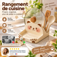 Cute cat-shaped lid holders, made of ceramic-look material