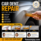 ✨️Buy 5 Get 5 Free! 🛠️Fix car dents effortlessly! 🚗Paintless Dent Repair Glue Stick for Car