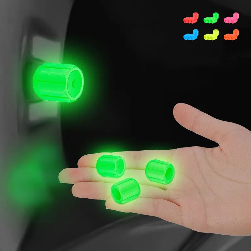 🎁 Get One Set for Free! ✨💥Glow-in-the-dark valve caps (tire valve caps) 🚗💫
