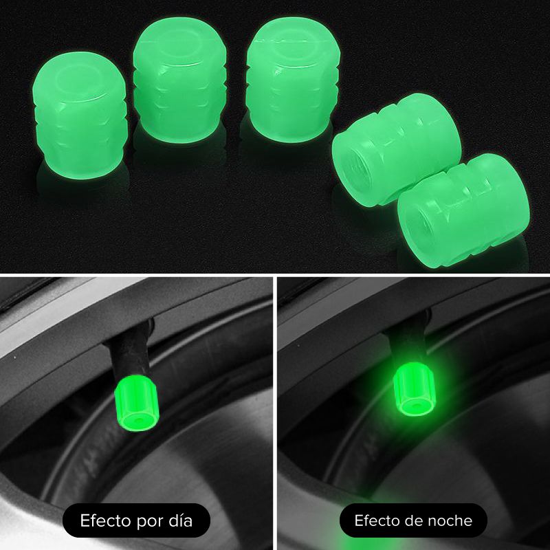 🎁 Get One Set for Free! ✨💥Glow-in-the-dark valve caps (tire valve caps) 🚗💫