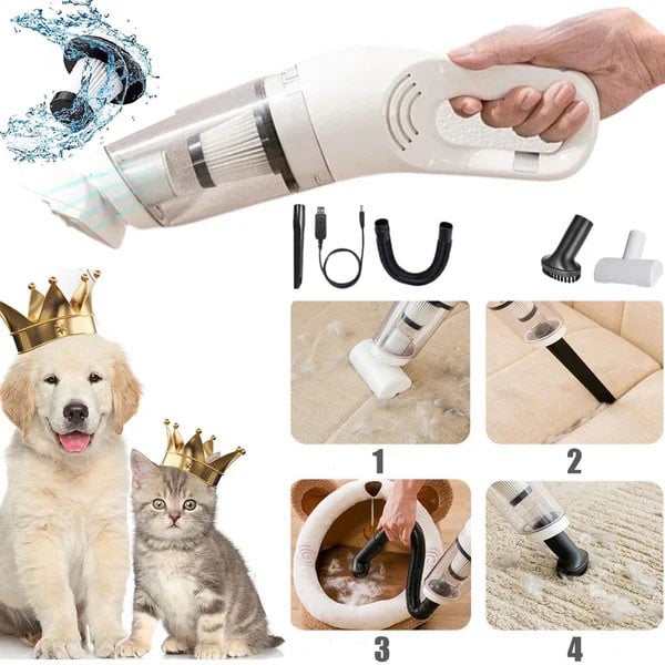 📢50% OFF NOW!!!⏰Classic Handheld Pet Vacuum | Lightweight, Portable Cleaning | Includes 3 Accessories