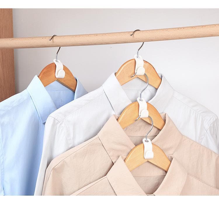 👔  🏠 Space-Saving Hanger Connector Hooks – Doubles Closet Space, Sturdy & Easy to Use 🧥
