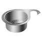 Catch Food Scraps Instantly! No-Clog Swan Corner Strainer