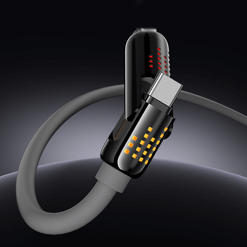 4-in-1 Fast Charging Data Cable with Soft Flashing Light