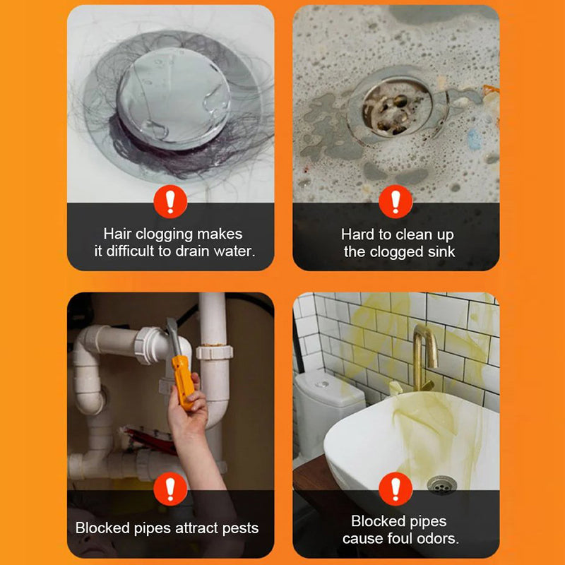 Unclog Drains Instantly! Powerful Deodorizing Pipe Cleaner Powder