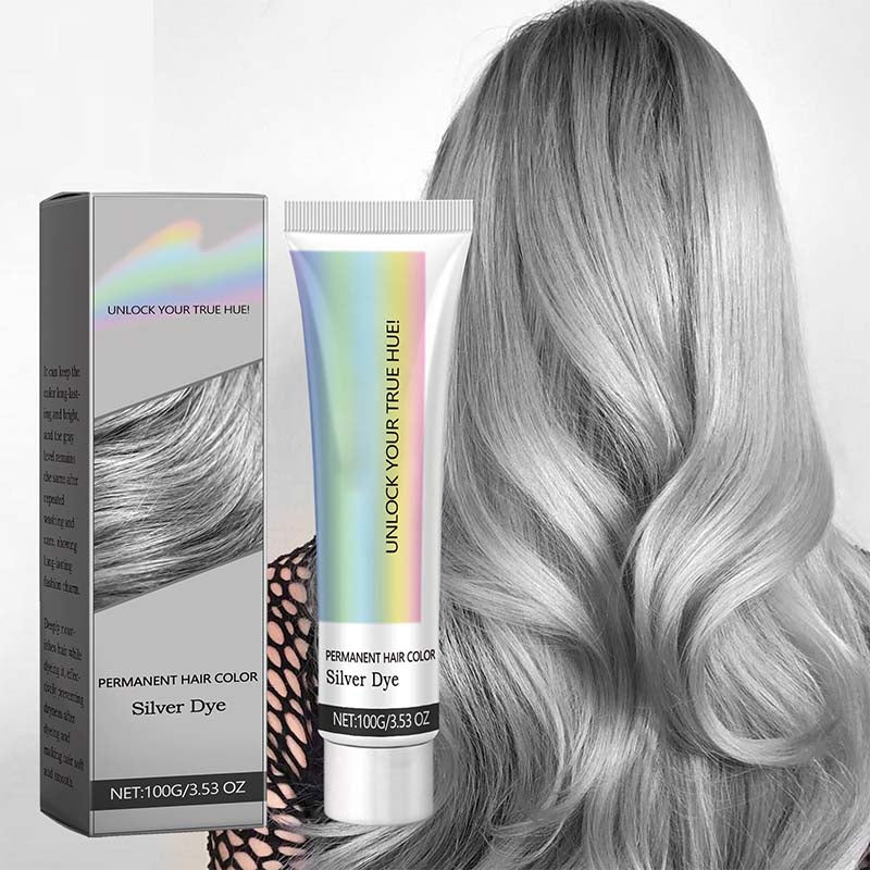 2-in-1 Silver Hair Dye with Natural Essence Extract