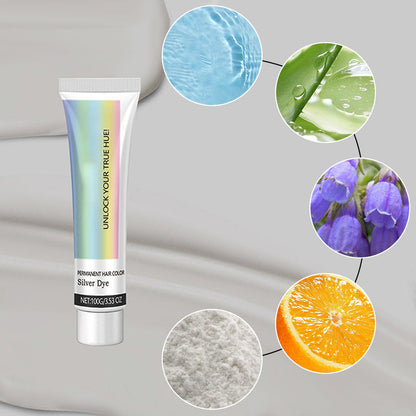 2-in-1 Silver Hair Dye with Natural Essence Extract