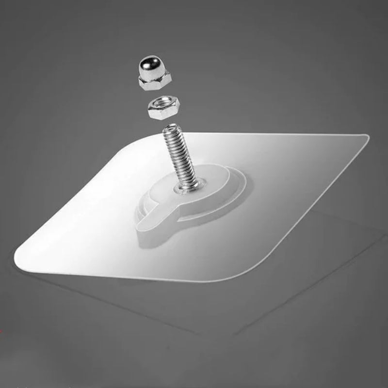 ✨No-Drill Screw Stickers, Strong Adhesive No-Nail, No Drilling Required Adhesive Wall Hooks Wall Mount Screw Hooks Picture Hangers Without Nails for Hanging 2.25 * 2.25 * 0.4 Inch for Kitchen, Bathroom, Home