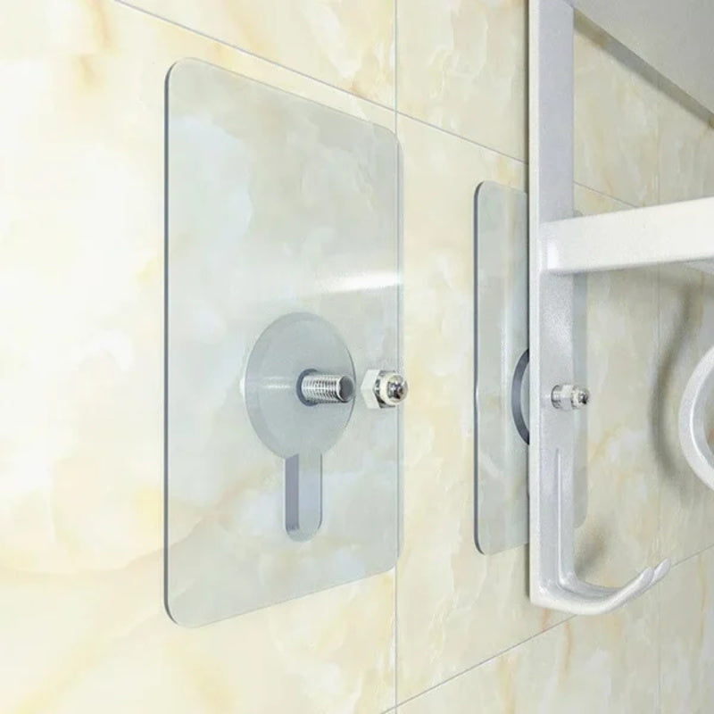 ✨No-Drill Screw Stickers, Strong Adhesive No-Nail, No Drilling Required Adhesive Wall Hooks Wall Mount Screw Hooks Picture Hangers Without Nails for Hanging 2.25 * 2.25 * 0.4 Inch for Kitchen, Bathroom, Home