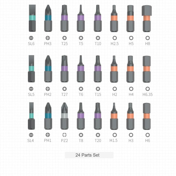 🔩 60% discount 🛠️ 24-in-1 screwdriver set – Magnetic, compact, and portable, ideal for repairs and DIY projects 🔧📦