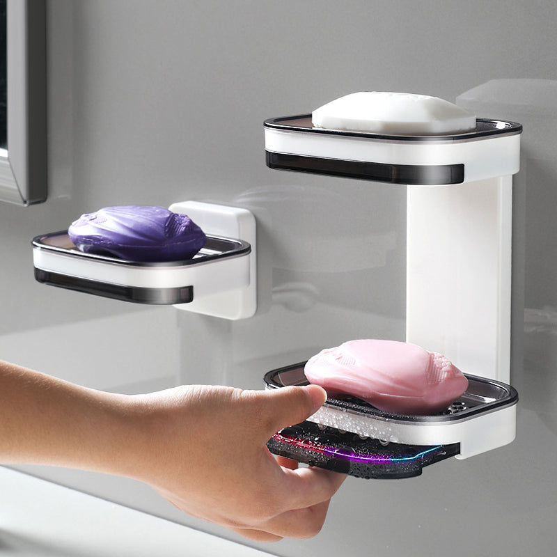 🎁New Arrivals 50% OFF🧼No-Drill Fast-Draining Soap Tray – Keep Soap Dry Instantly, Wall-Mounted Self-Draining Soap Holder for Shower, Bathroom & Kitchen Sink ✨