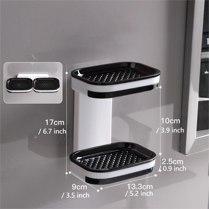 🎁New Arrivals 50% OFF🧼No-Drill Fast-Draining Soap Tray – Keep Soap Dry Instantly, Wall-Mounted Self-Draining Soap Holder for Shower, Bathroom & Kitchen Sink ✨