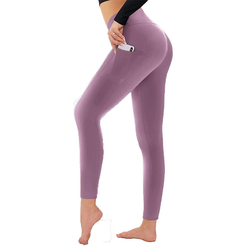 Leggings de yoga de cintura alta con refuerzo en los glúteos, control abdominal y bolsillo lateral.