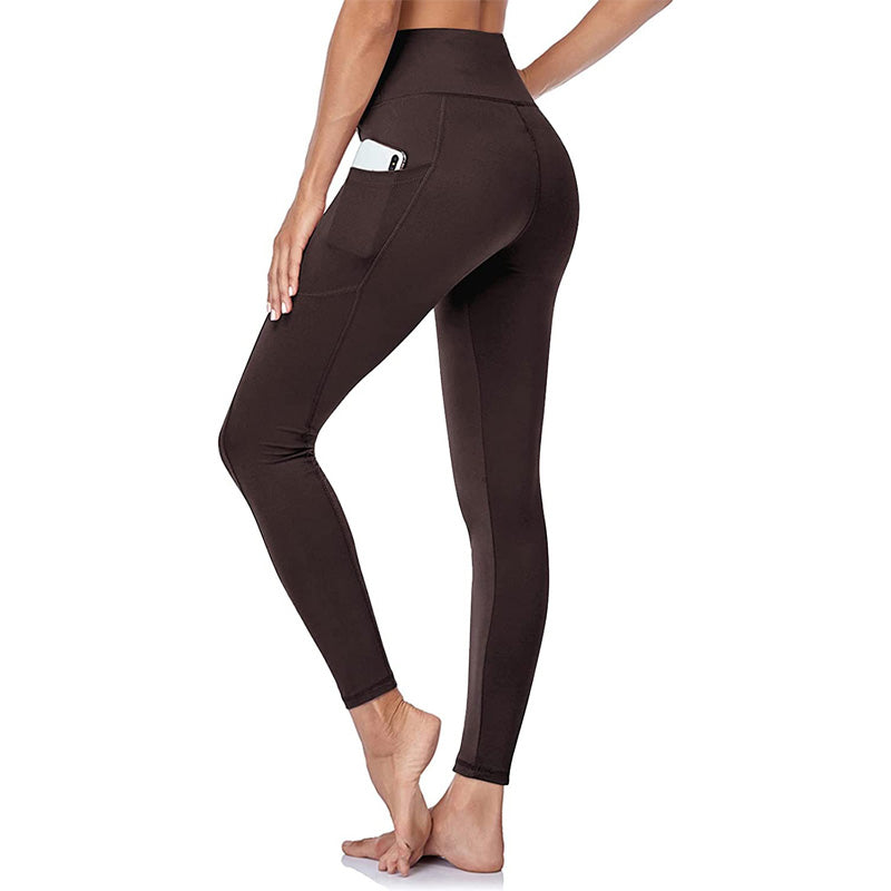 Leggings de yoga de cintura alta con refuerzo en los glúteos, control abdominal y bolsillo lateral.