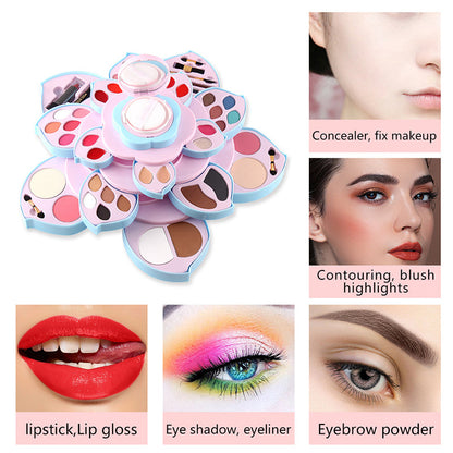Rotating Flower Base Full Makeup Kit