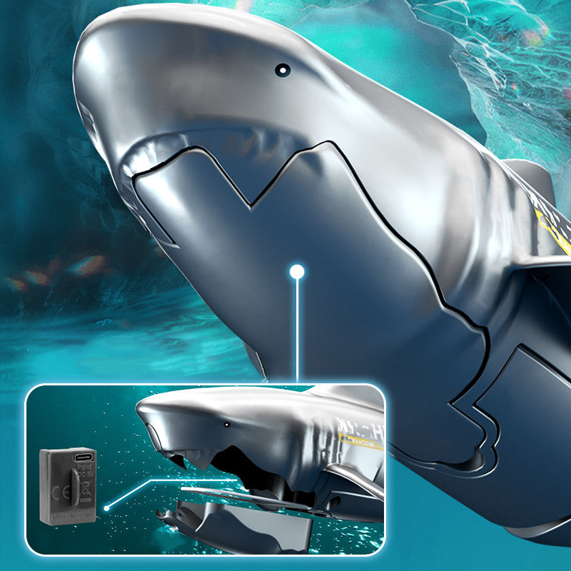 🦈 50% OFF NOW!🌊 Remote Control Diving Shark Toy – Realistic Swimming Action & Waterproof – Interactive Pool Bath Gift for Kids 🎁