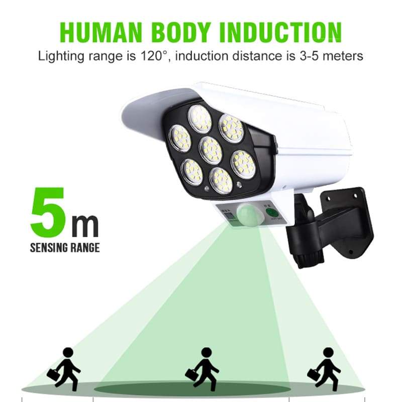 ⏰Camera-like Motion Sensor Solar Light