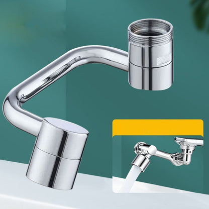 1440° splash-proof and universally rotatable faucet adapter