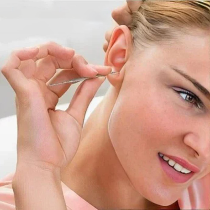 📢Portable 6-piece stainless steel ear piercing kit - Spiral ear tool✨