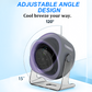 💥[Heatwave Essential] Desk Fan with LED Display USB Powered Portable 100 Speeds 120' Tilt Quiet Long Battery Life Oscillating Table Fan for Bedroom Office Home Camping