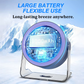 💥[Heatwave Essential] Desk Fan with LED Display USB Powered Portable 100 Speeds 120' Tilt Quiet Long Battery Life Oscillating Table Fan for Bedroom Office Home Camping