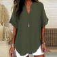 🌸 Spring Sale: 50% OFF 👕 Stylish, loose-fitting solid-color short-sleeve top