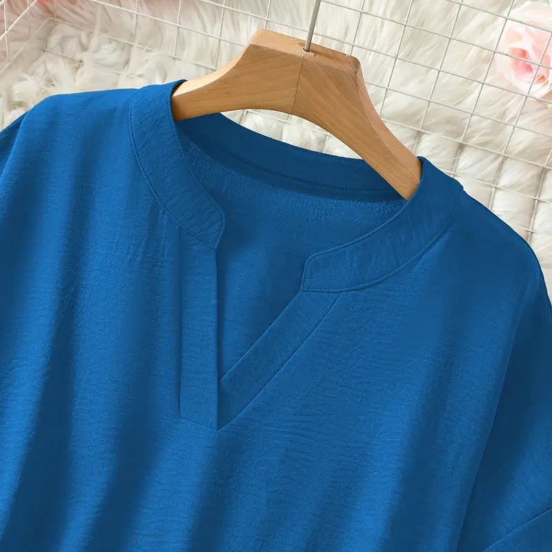 🌸 Spring Sale: 50% OFF 👕 Stylish, loose-fitting solid-color short-sleeve top