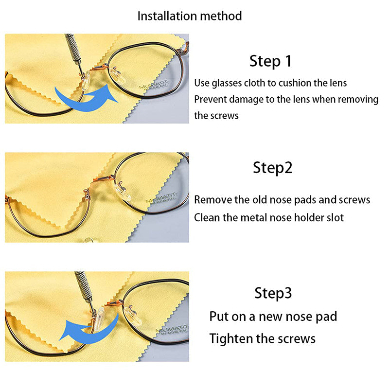 👓🛠️ 50% OFF! Eyeglass Nose Pad Repair Kit – Replace worn pads & rusty screws at home. No optician fees – keep your glasses comfy & secure! 🔧✨