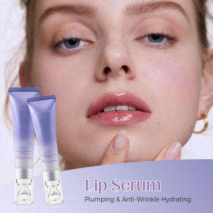 Plumping and moisturizing lip serum against wrinkles