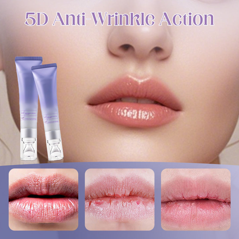 Plumping and moisturizing lip serum against wrinkles