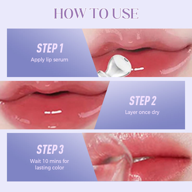 Plumping and moisturizing lip serum against wrinkles