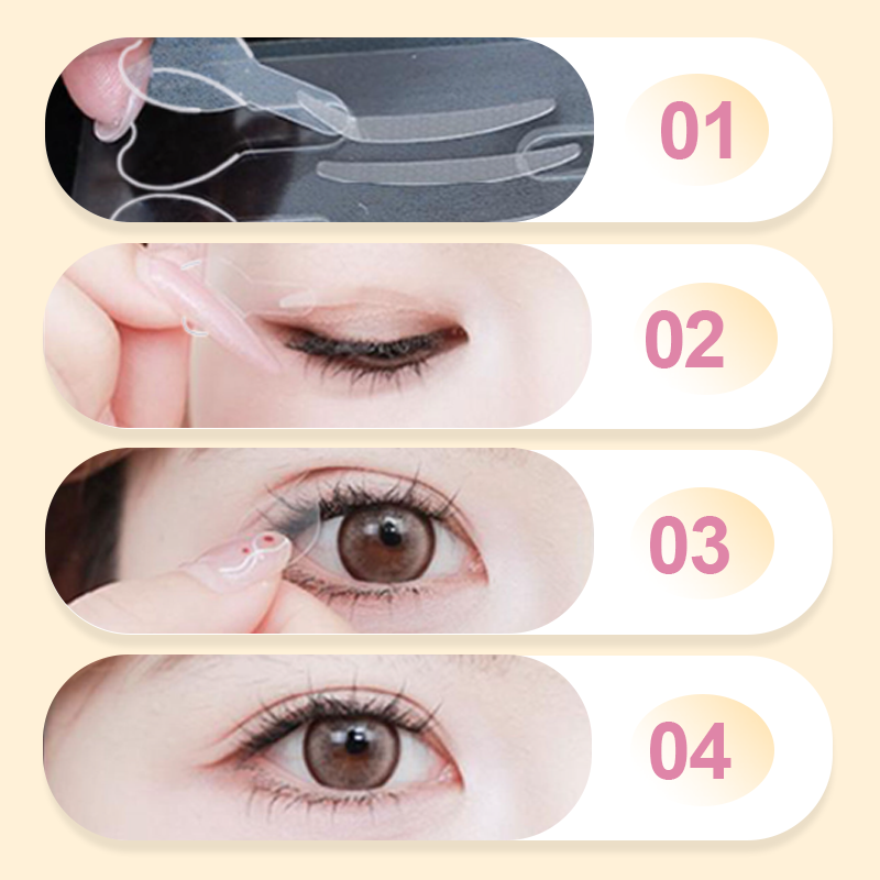 Invisible Strong Support Double Eyelid Tapes for Enlarging Eyes