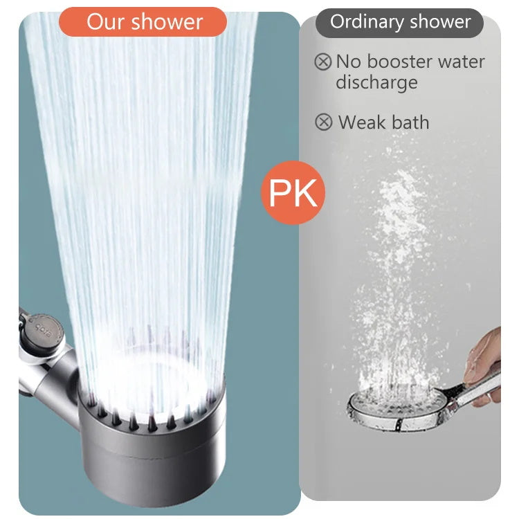 🏆Luxury shower head for skin care & massage - 3 spray modes with water-saving technology for a rejuvenating shower experience 💎🌊