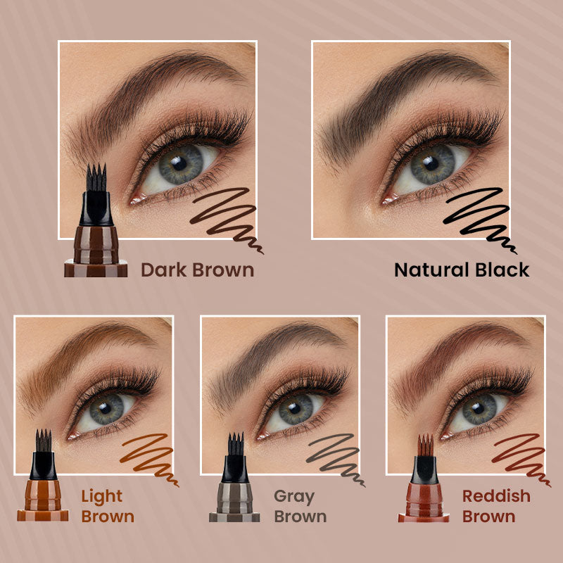 🔥4-End Natural Eyebrow Pencil, Quickly create elegant eyebrow makeup🔥