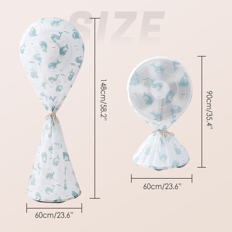 360° Full Coverage Floor Fan Dust Cover