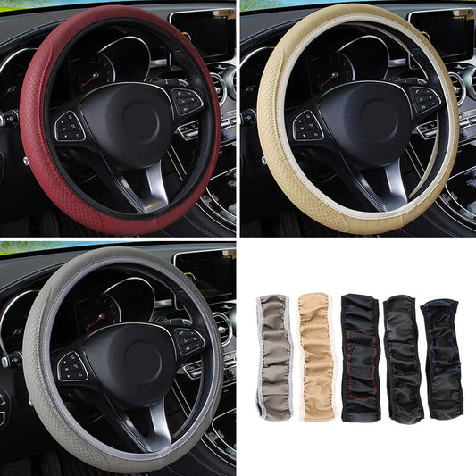 Coprivolante in pelle