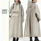 Waterproof Long Raincoat with Hood for Scooter