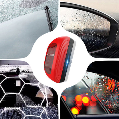Auto Oil Film Cleaning Brush with 100ml Refill Liquid - 4PCS/Set