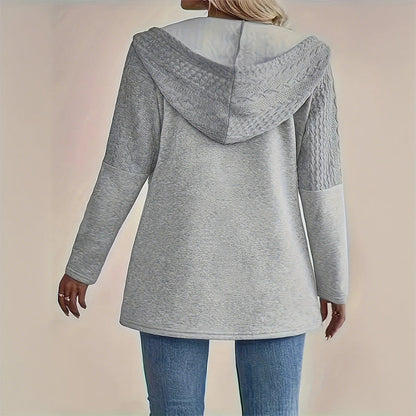 Women’s Trendy Hooded Long Sleeve Zip-Up Jacket