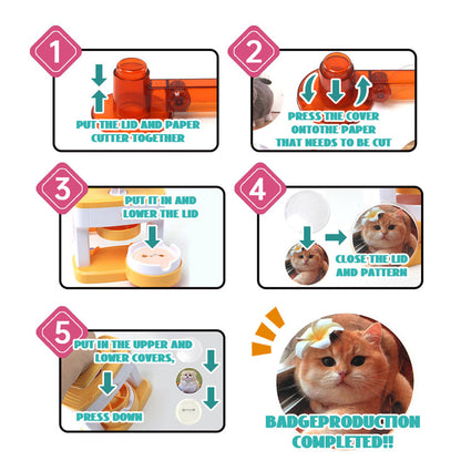 🎅🎃Pin Badge Maker DIY Kit with Accessories