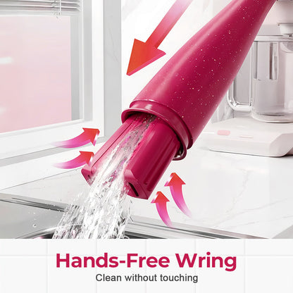 Portable Pull-to-Wring Sponge Mop