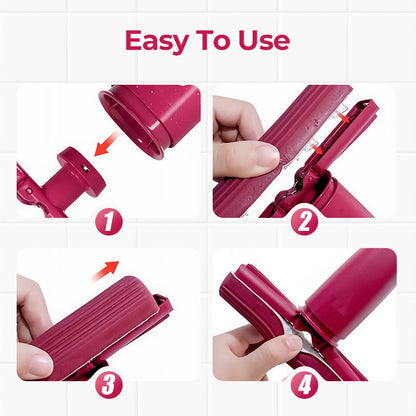 Portable Pull-to-Wring Sponge Mop