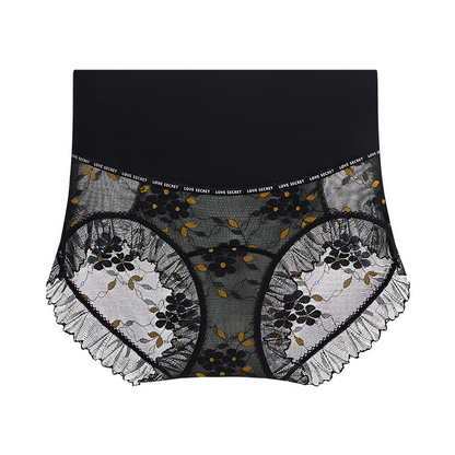 Women's Breathable High Waist Seamless Lace Panties