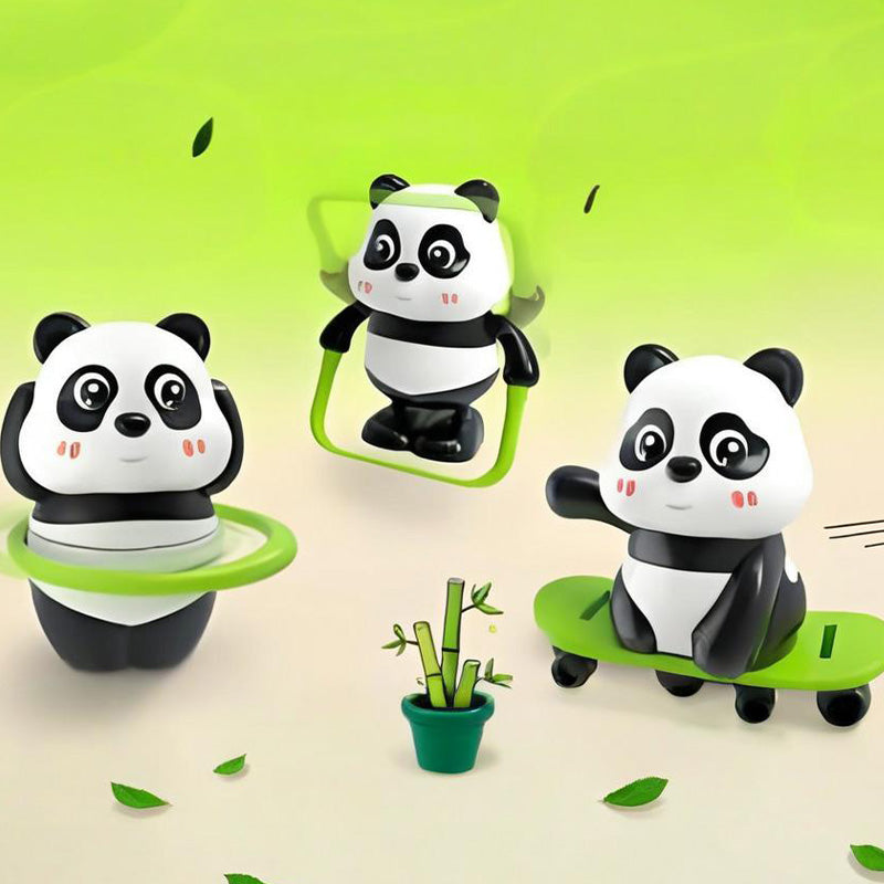 Adorable Wind-Up Panda Toys Set for Kids