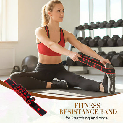 Fitness resistance band for stretching and yoga