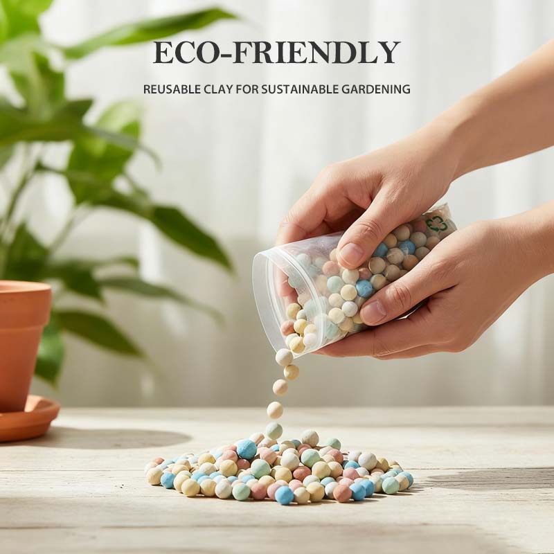 Colorful Clay Pebbles for Plants