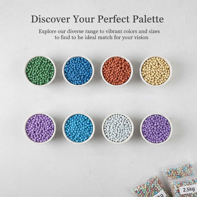 Colorful Clay Pebbles for Plants