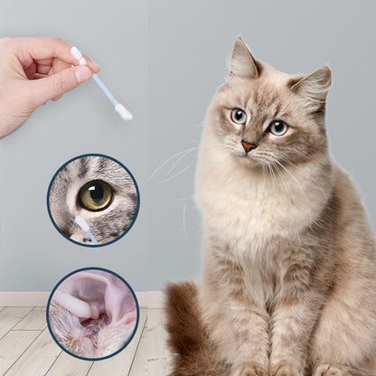 Cleaning Cotton Swabs for Dogs and Cats
