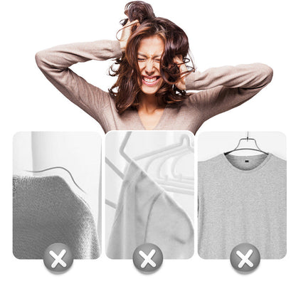 Non-Slip Clothes Hangers with Clips and Hook
