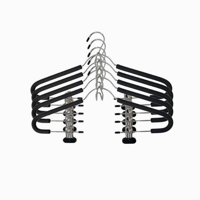 Non-Slip Clothes Hangers with Clips and Hook
